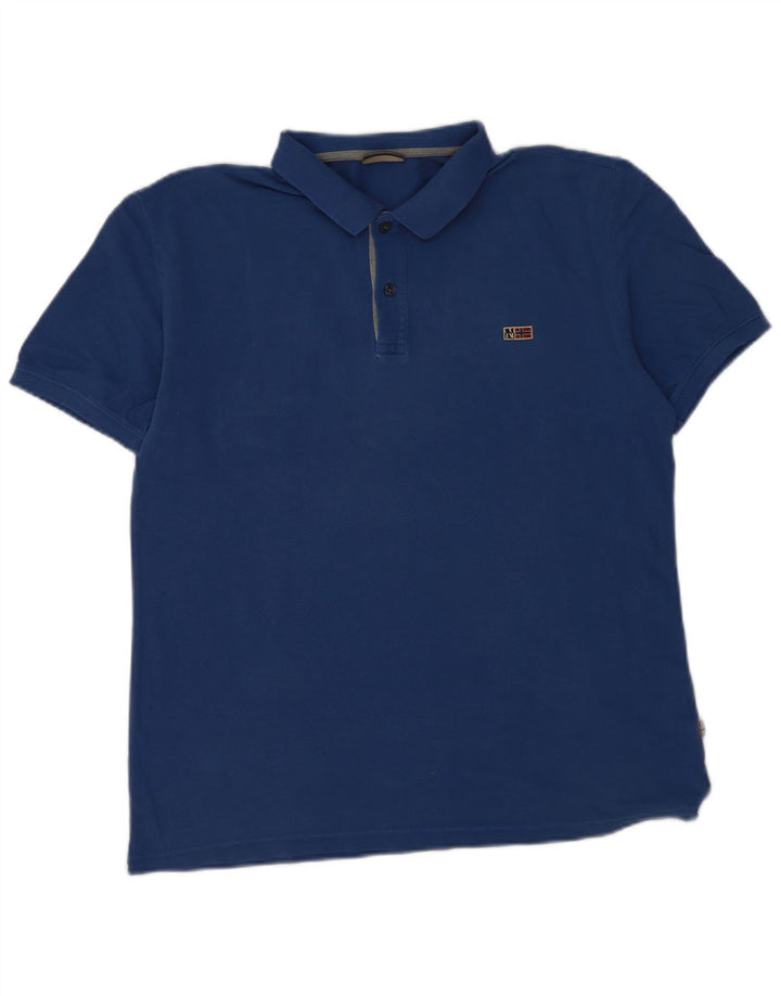 Camisa polo masculina Napapijri grande azul