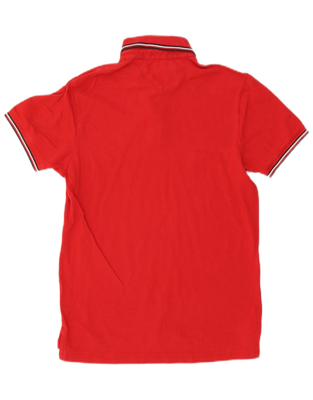 Camisa polo masculina Tommy Hilfiger Slim Fit vermelha média