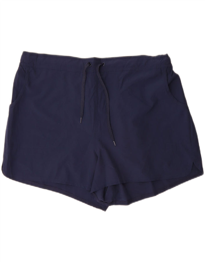 Shorts esportivo feminino Mountain Warehouse UK 18 XL azul marinho poliéster