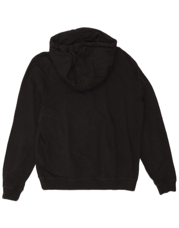 Nike Womens Hoodie Jumper UK 12 Médio Algodão Preto