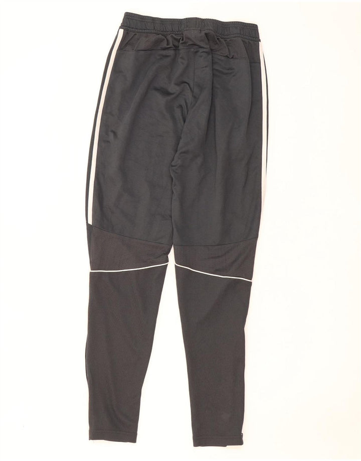 Calça de treino masculina Adidas pequena cinza poliéster