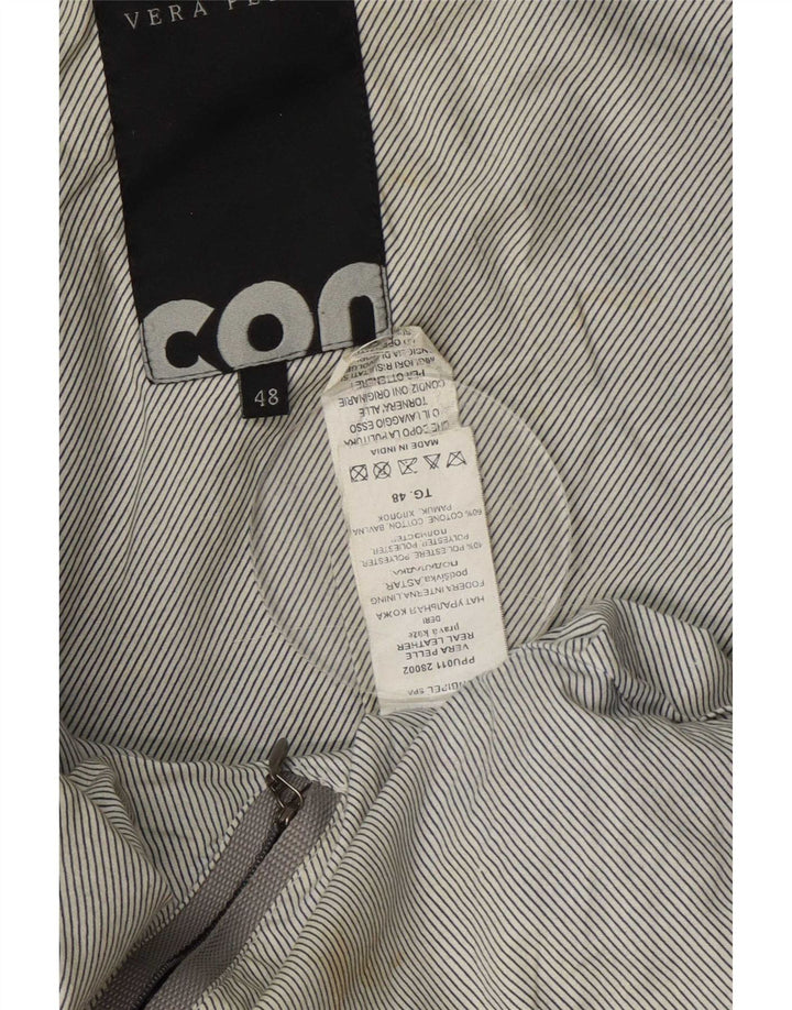 Jaqueta de couro masculina Conbipel IT 48 média preta