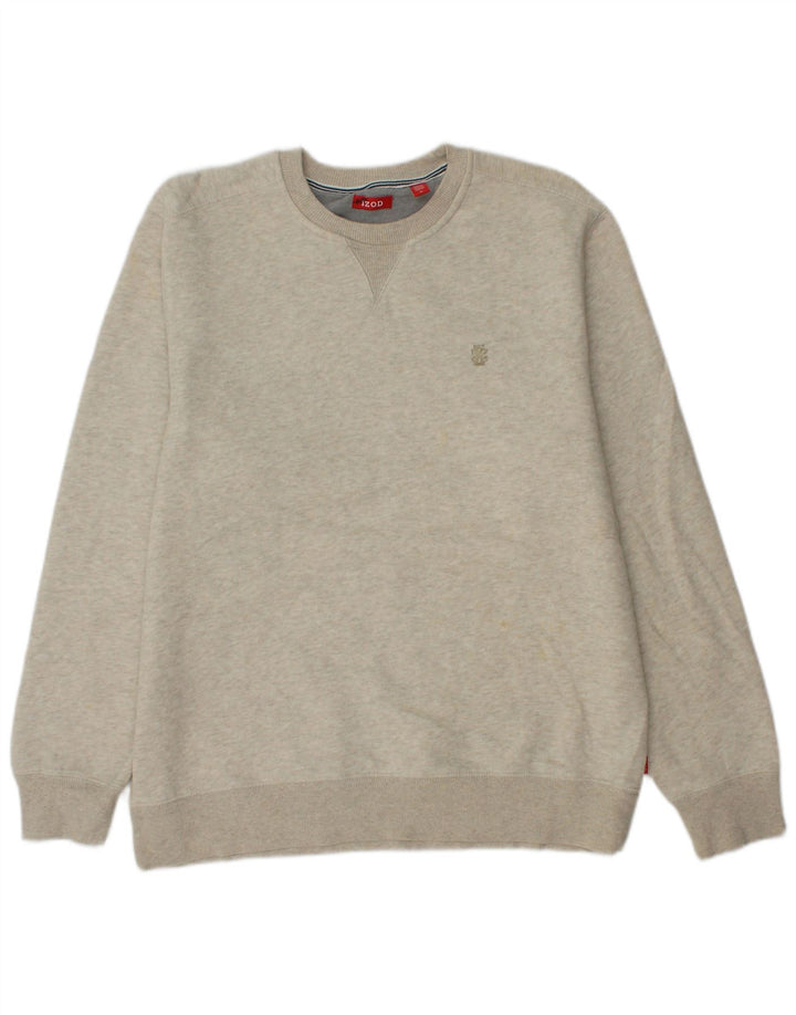 IZOD moletom masculino jumper médio algodão bege