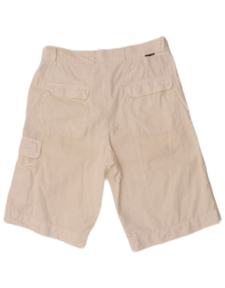 Lacoste Mens Cargo Shorts Tamanho 40 Médio W32 Algodão Branco