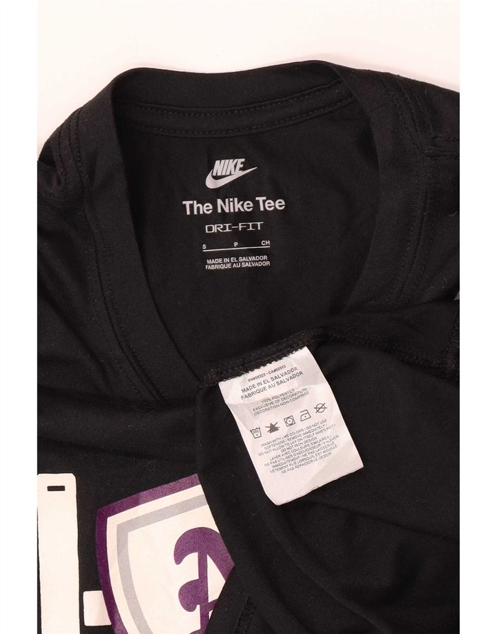 Camiseta Nike Masculina Dri Fit Graphic Top Pequeno Poliéster Preto