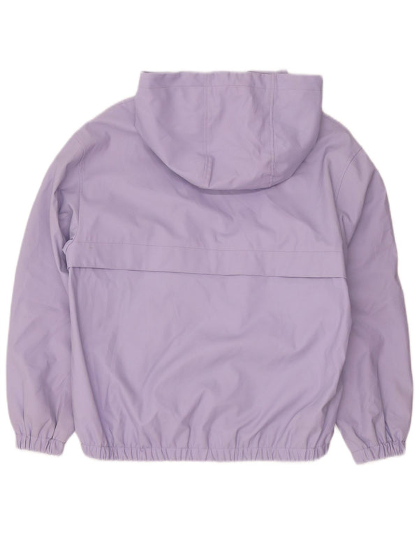 Zara Jaqueta de chuva com capuz para meninas 13-14 anos Roxo Polietileno