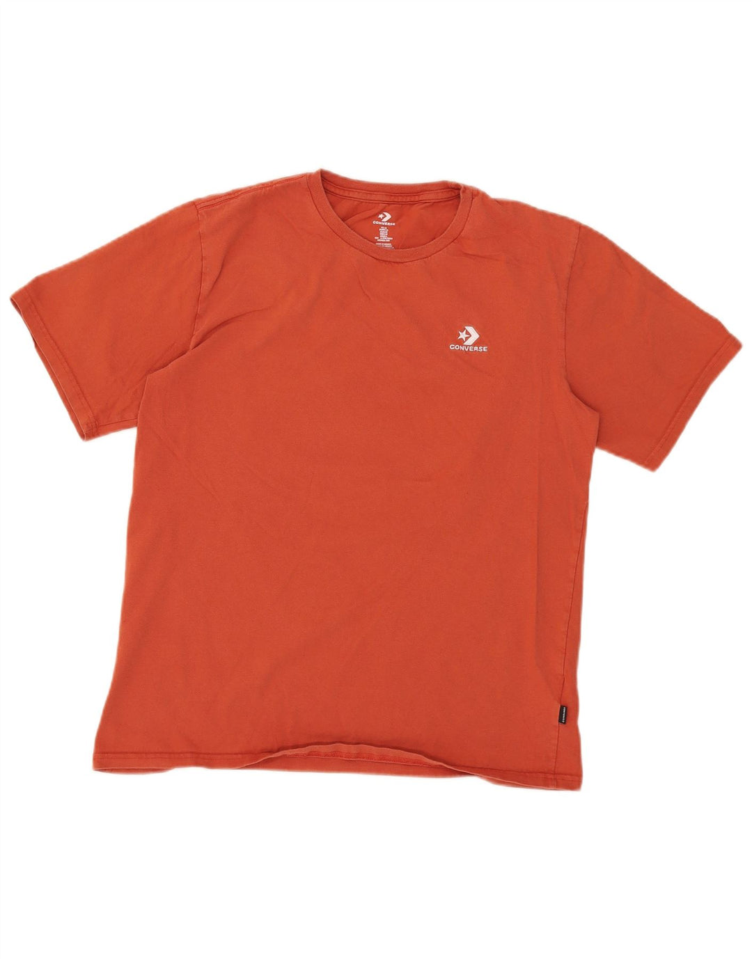 Converse Mens Camiseta Top Médio Algodão Laranja