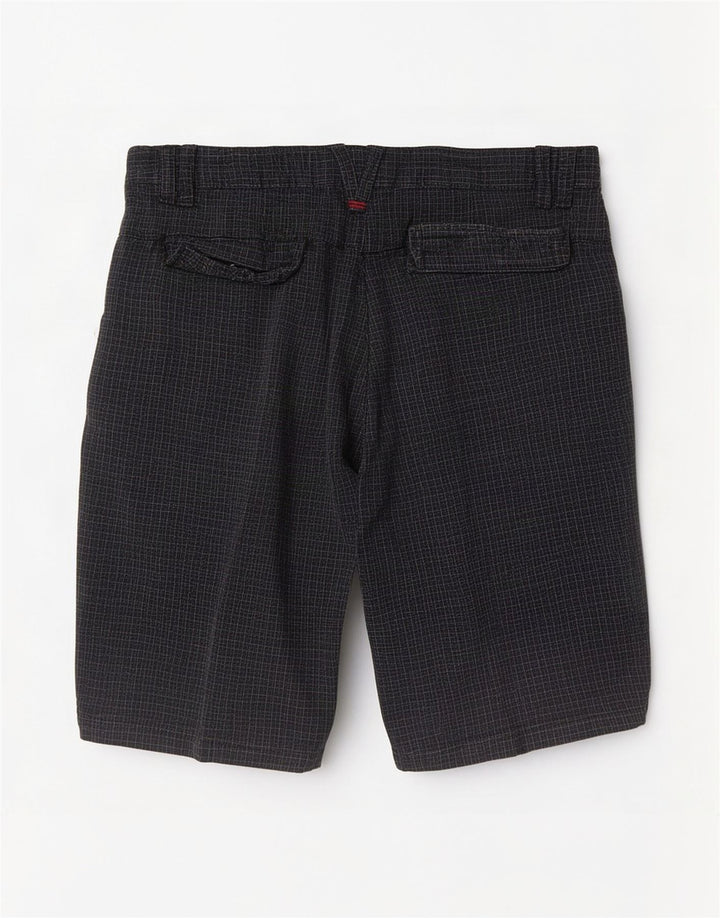 Shorts Chino masculino Vans W32 médio preto xadrez algodão