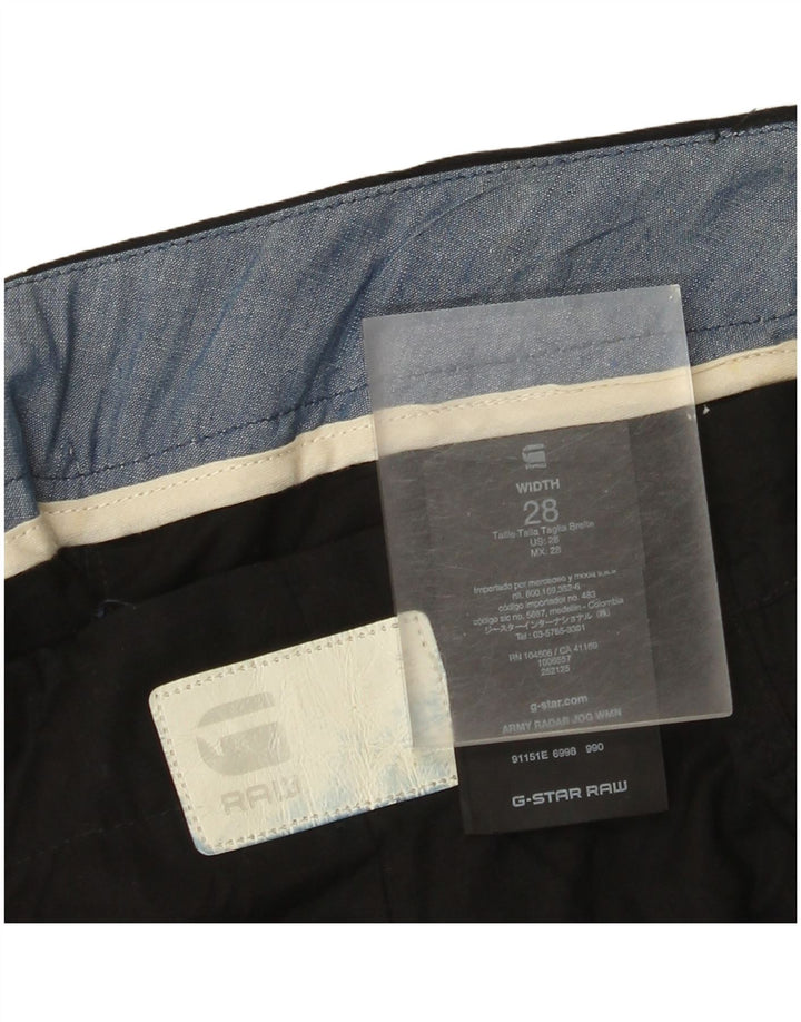 Calça cargo feminina G-Star W28 L27 preta Lyocell