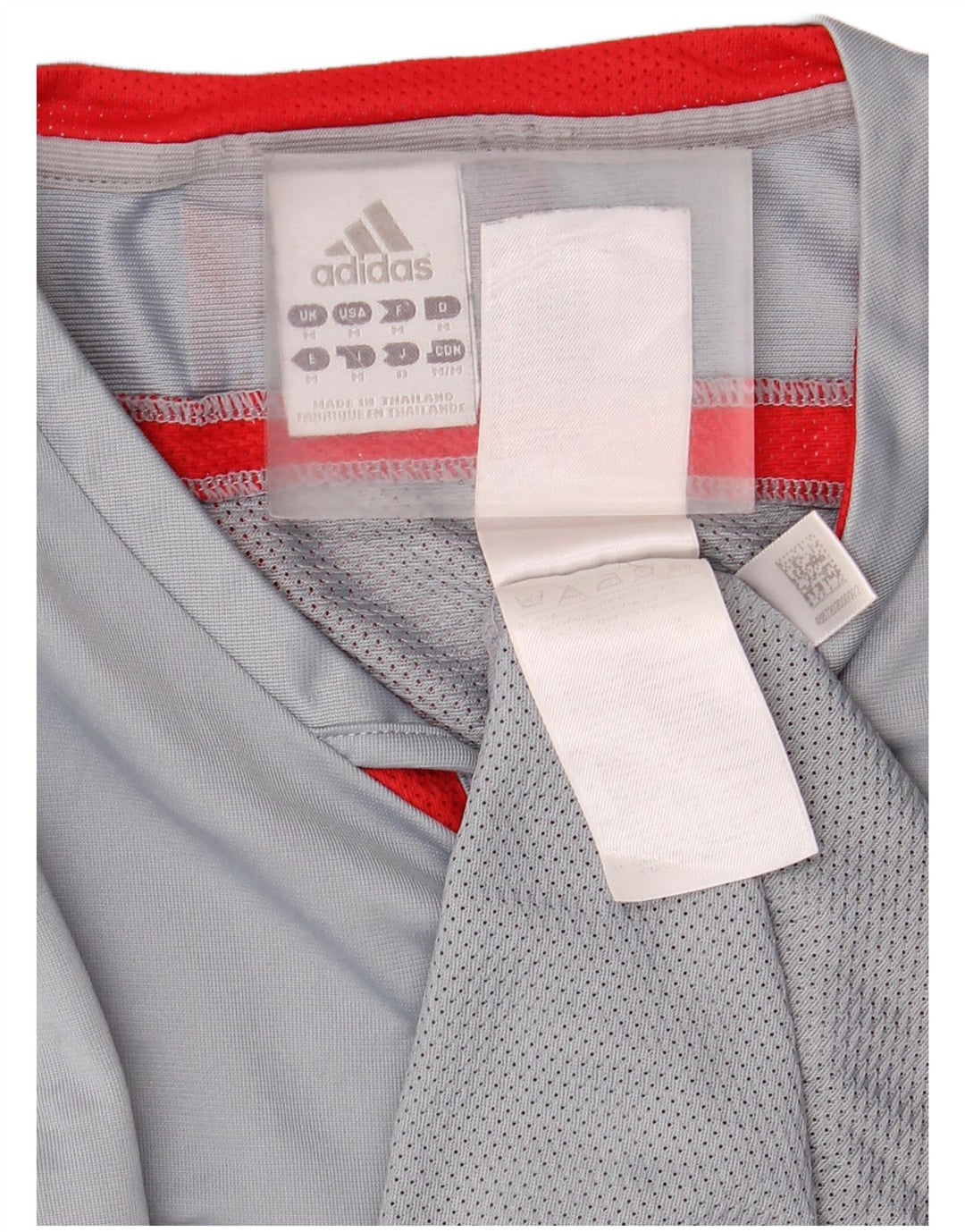 Adidas Mens Climacool Camiseta Top Cinza Médio Colourblock Poliéster