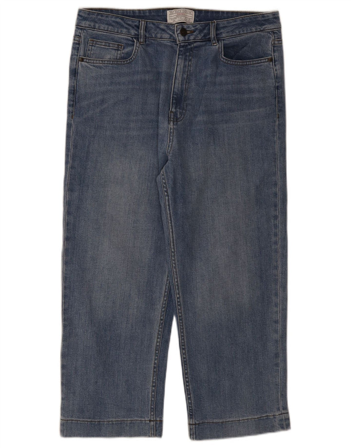 Calça jeans feminina Fat Face UK 12 médio W32 L23 algodão azul