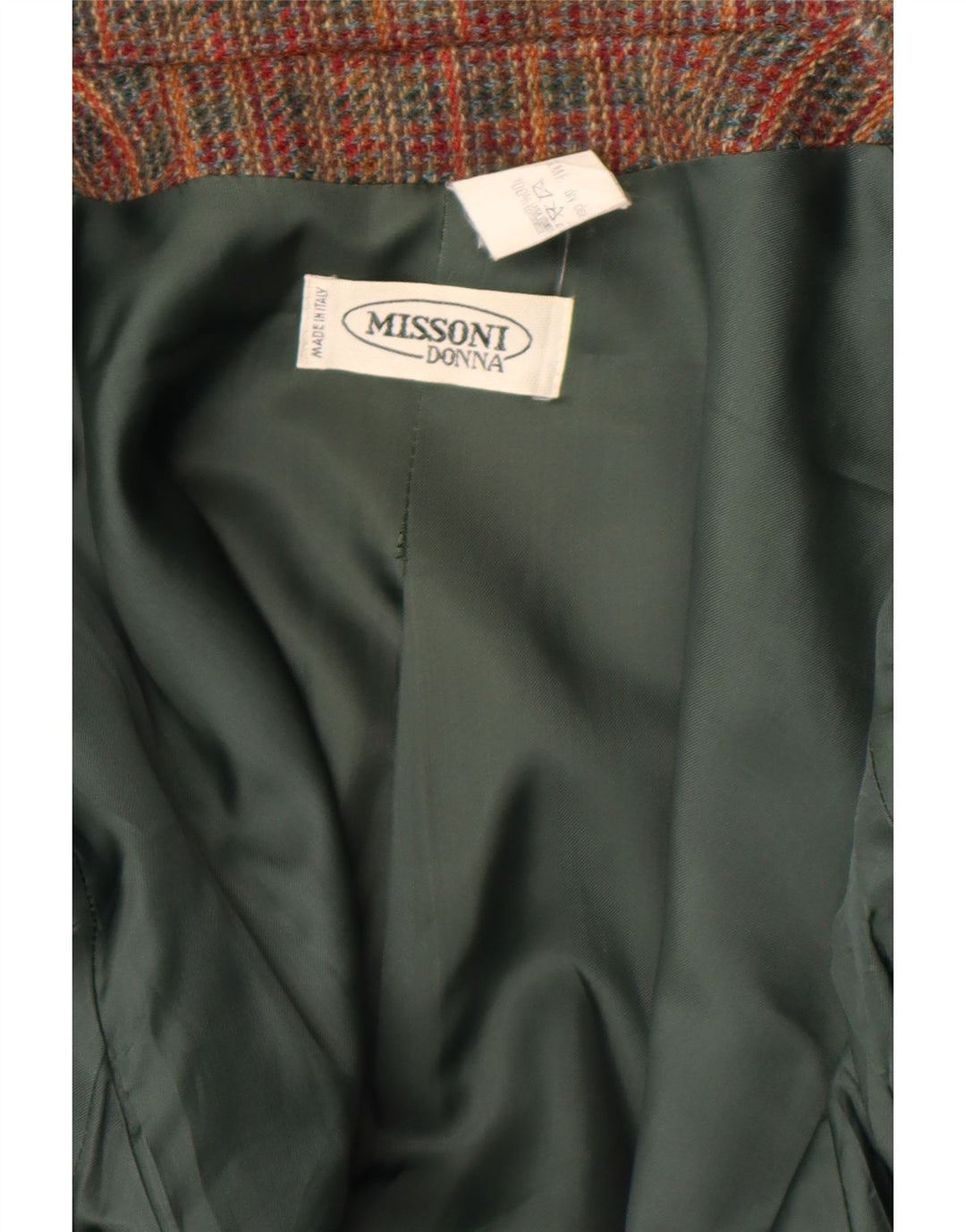 Jaqueta blazer feminina Missoni Reino Unido 12 médio listrado multicolorido clássico