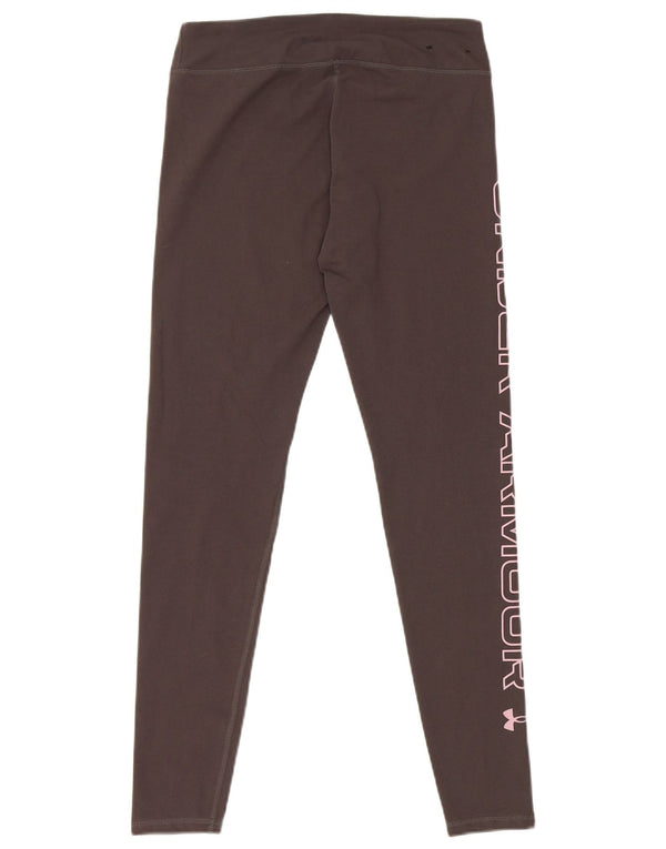 Under Armour Womens Graphic Leggings UK 10 Pequeno Algodão Cinza