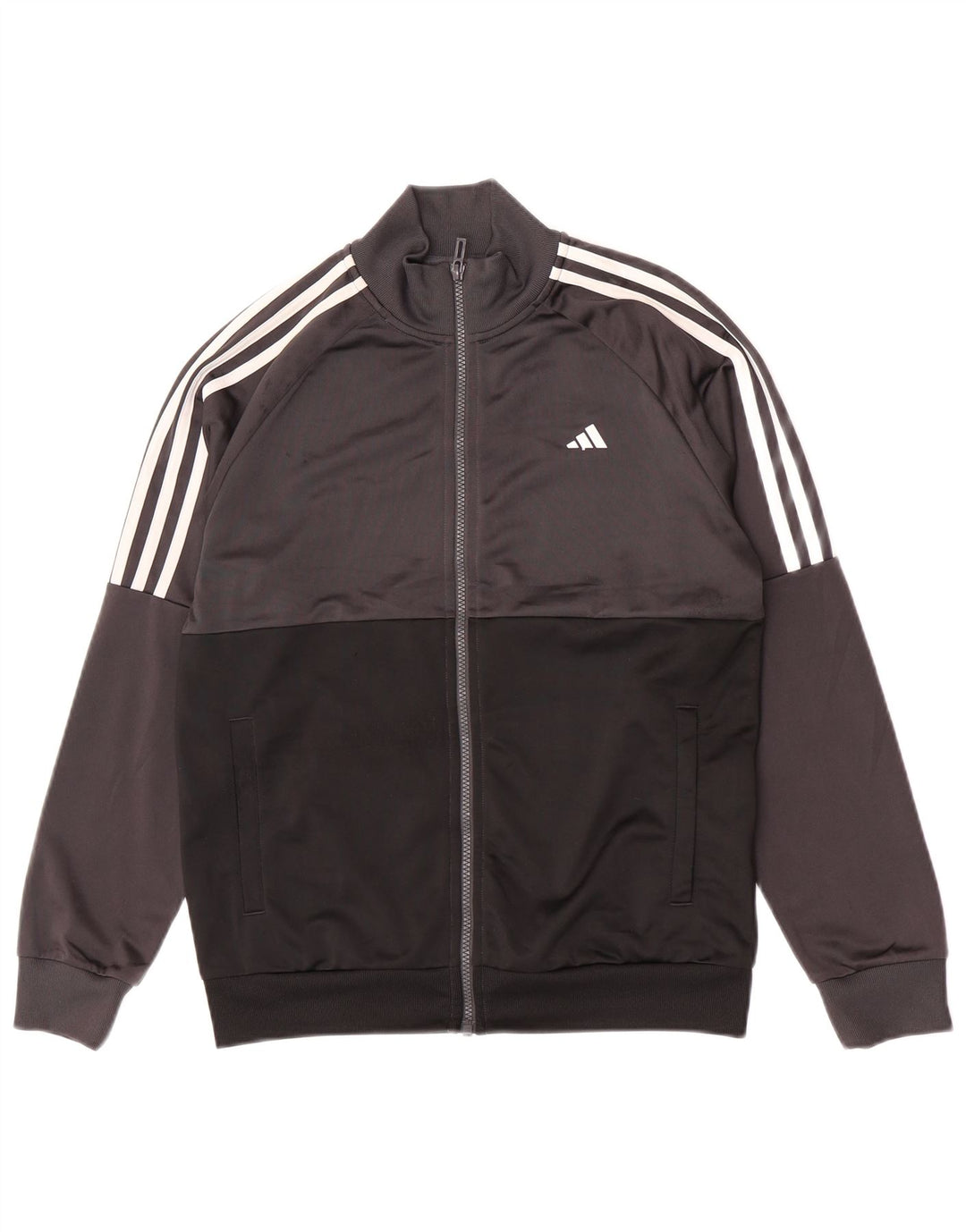 Jaqueta Adidas Meninos Treino Top 13-14 Anos Cinza Colorblock Poliéster