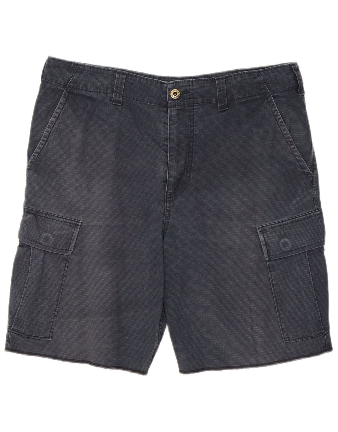 Shorts cargo masculino Nike médio W32 cinza xadrez algodão