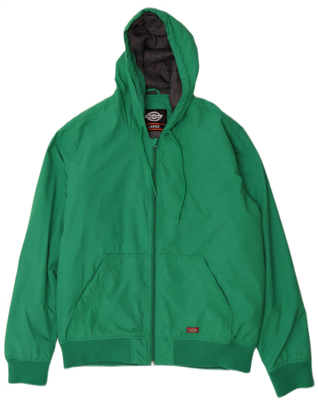 Jaqueta bomber masculina com capuz DICKIES grande poliamida verde