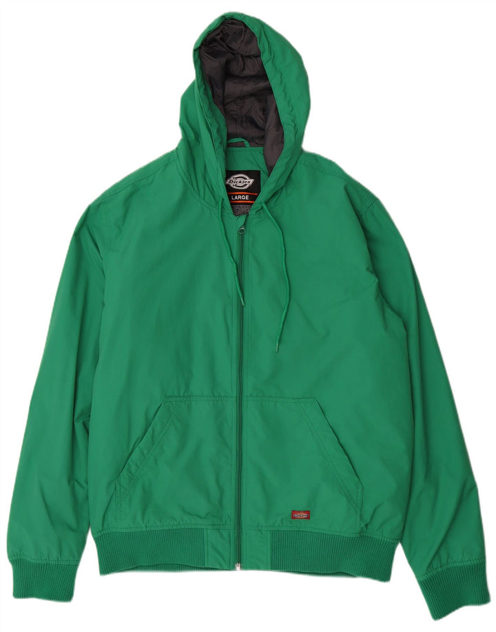 Jaqueta bomber masculina com capuz DICKIES grande poliamida verde
