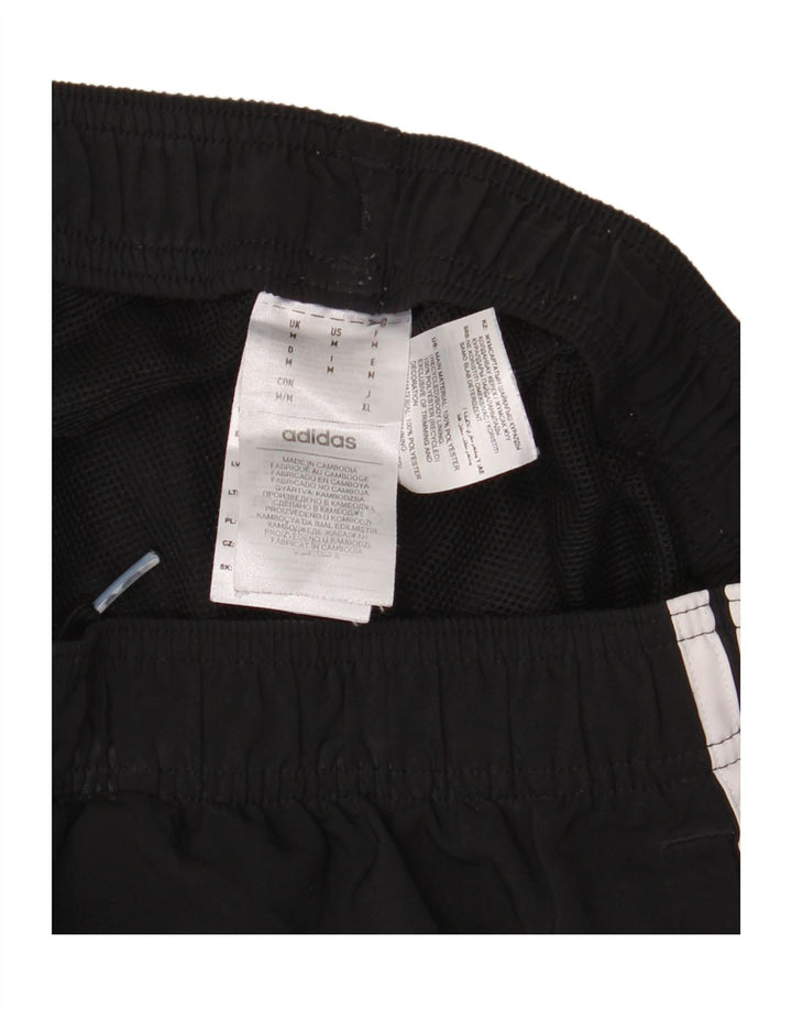 Shorts esportivos masculinos Adidas médio preto poliéster