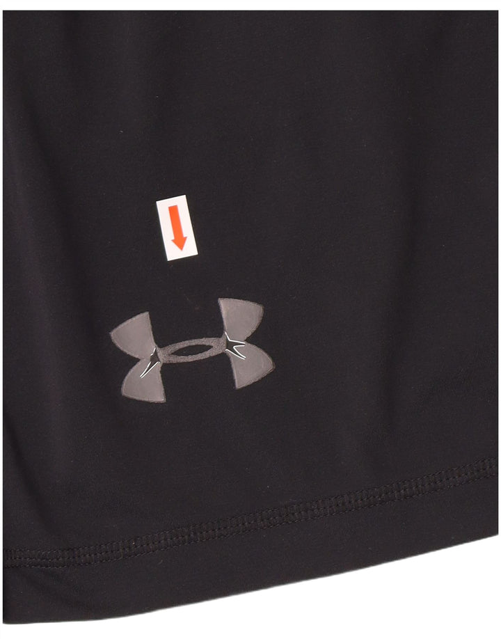 Shorts esportivos masculinos UNDER ARMOUR pequenos esportes pretos de poliéster
