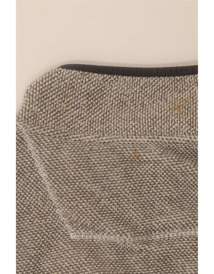 WEIRD FISH Masculino com zíper e gola em lã XL poliéster cinza