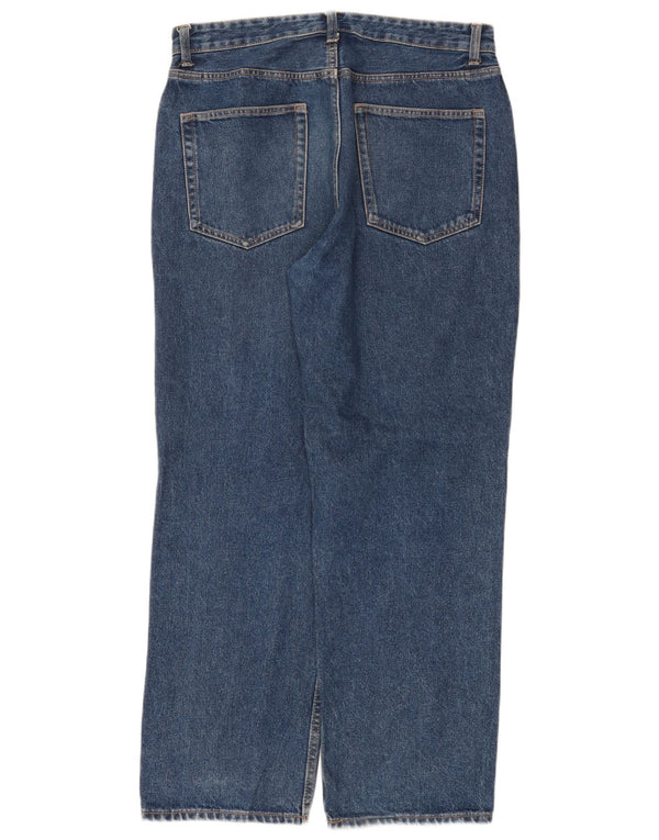 Zara Mens Straight Jeans EU 42 Grande W32 L30 Azul