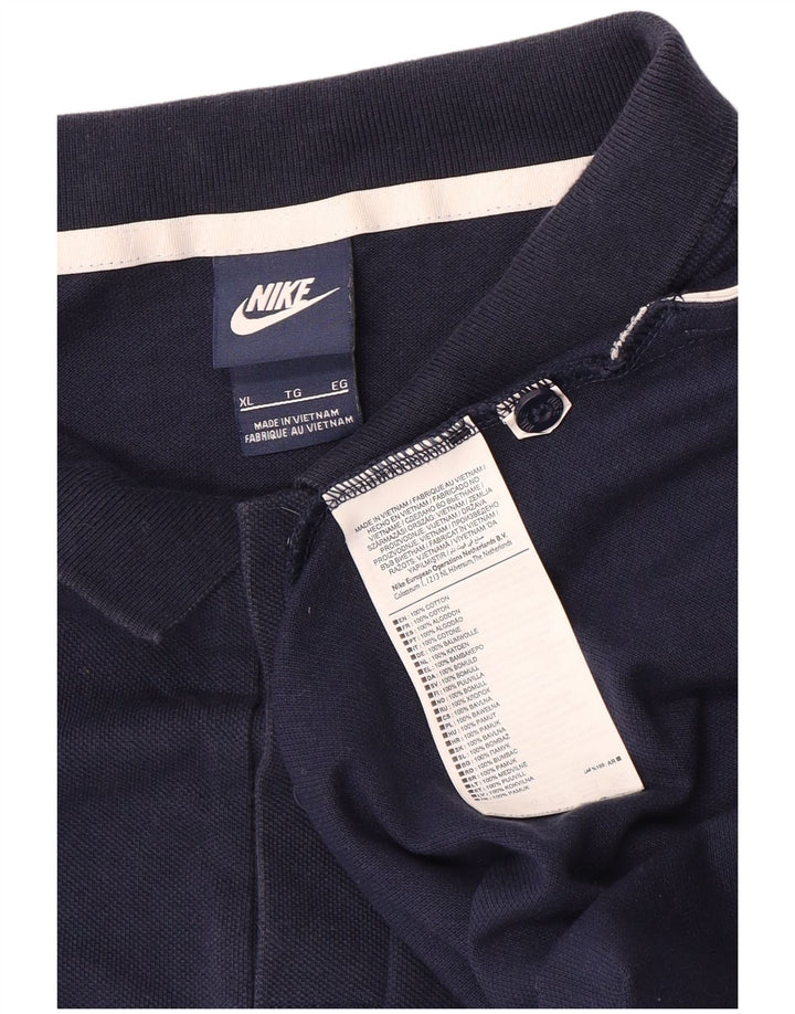 Camisa polo masculina NIKE XL azul marinho algodão