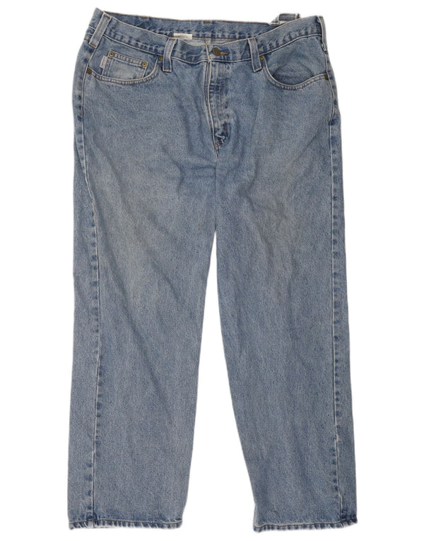 Carhartt Mens Straight Jeans W40 L30 Blue Cotton
