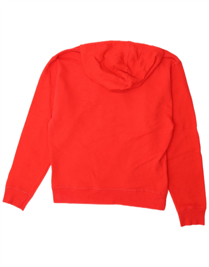 CHAMPION Suéter com capuz gráfico masculino médio vermelho