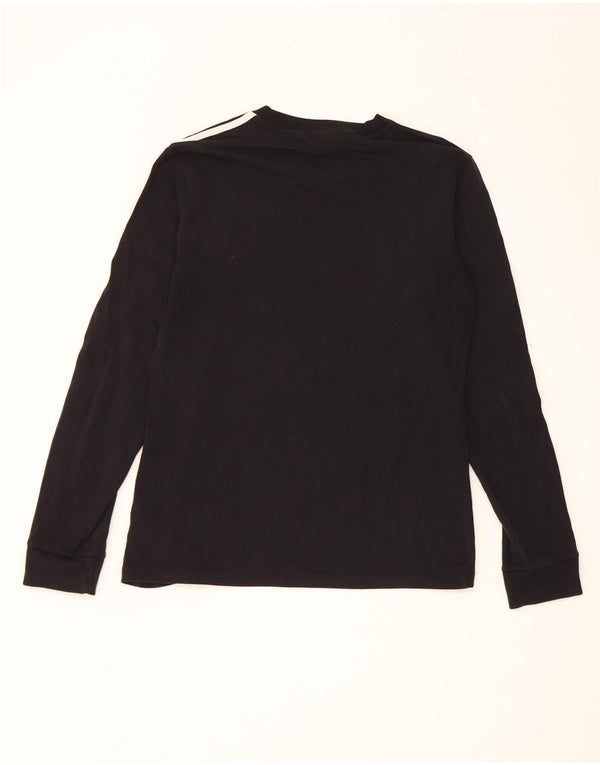 Adidas Mulher Top Manga Longa UK 12 Médio Algodão Preto
