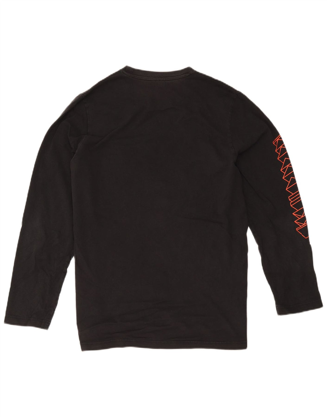 Adidas Mens Graphic Top Manga Longa Grande Algodão Preto
