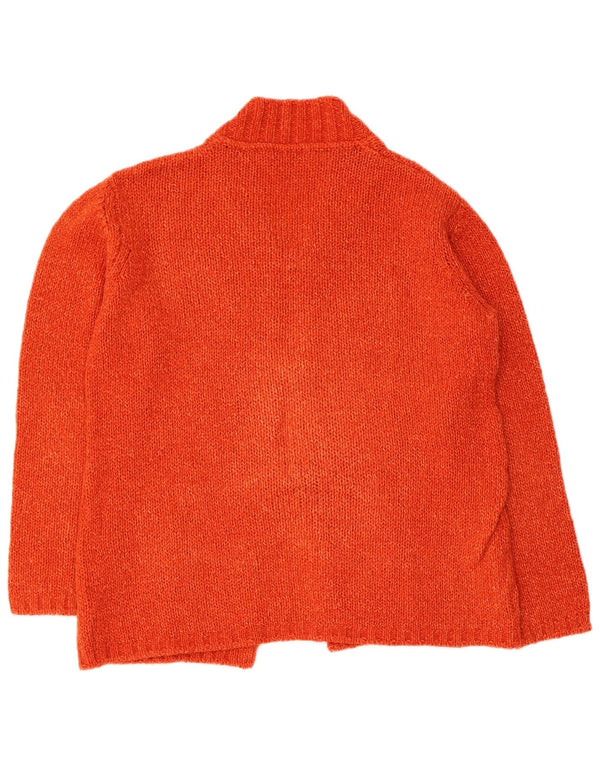 Luisa Spagnoli Suéter Duffle Cardigan Feminino Reino Unido 16 Grande Laranja