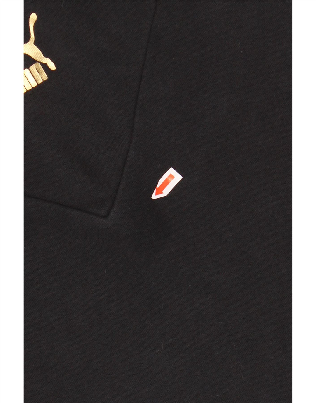 Suéter PUMA feminino cropped com capuz gráfico 11-12 anos preto algodão colorido