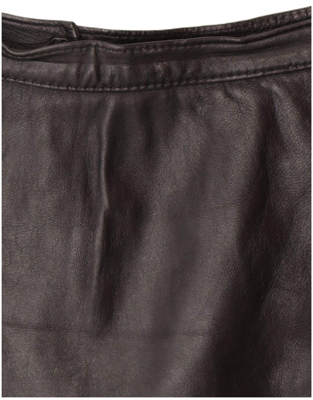 Saia feminina de couro VINTAGE W24 XS preta