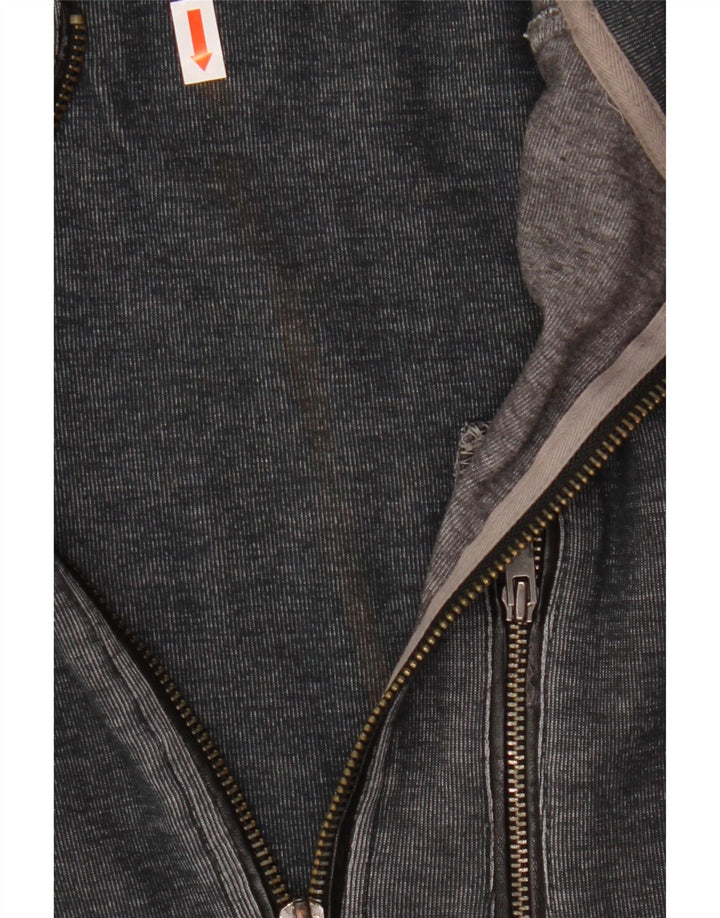 Calvin Klein Jaqueta masculina de agasalho grande cinza colorblock algodão