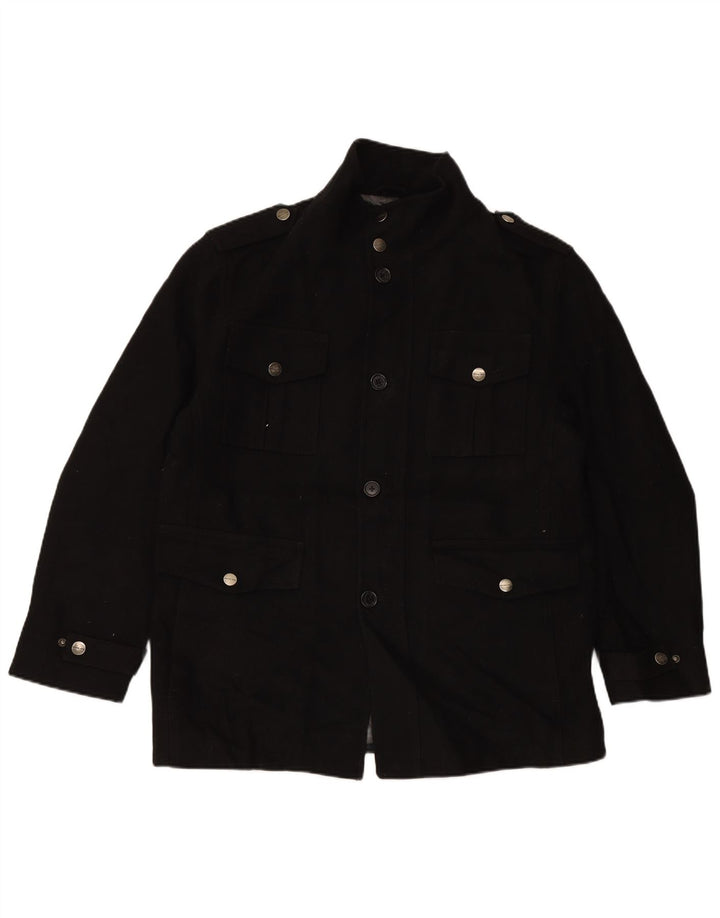 Jaqueta utilitária masculina MICHAEL KORS UK 40 grande preta