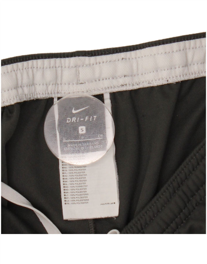 Calça de treino masculina Nike Dri Fit pequena cinza colorblock poliéster