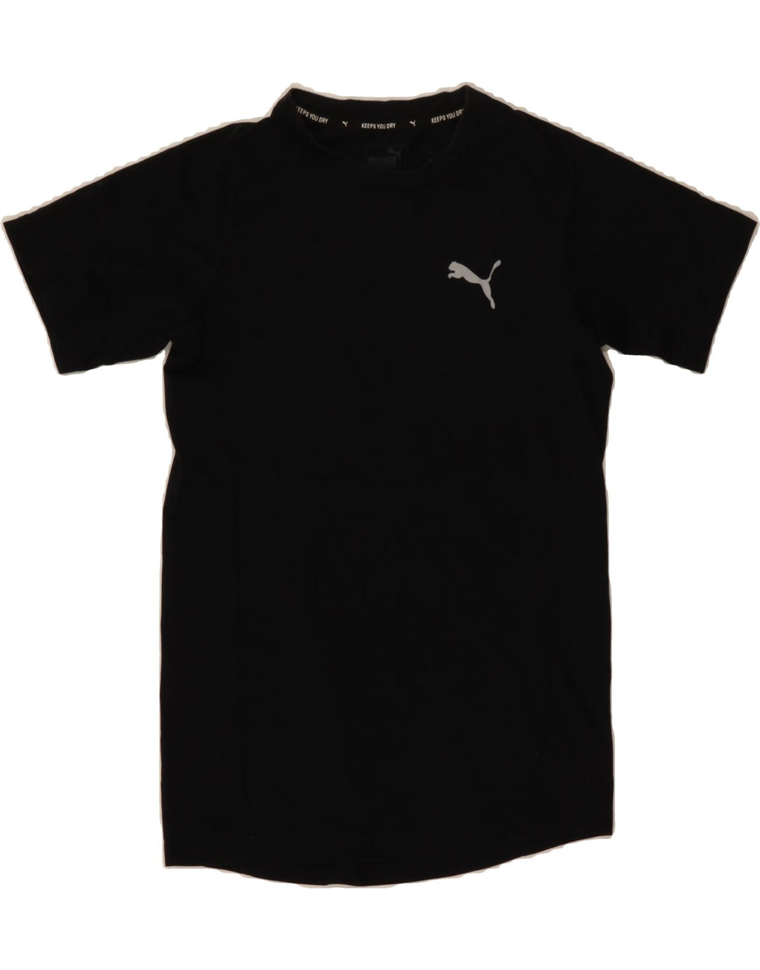 PUMA Girls T-Shirt Top 11-12 Years  Black Vintage Puma and Second-Hand Puma from Messina Hembry 