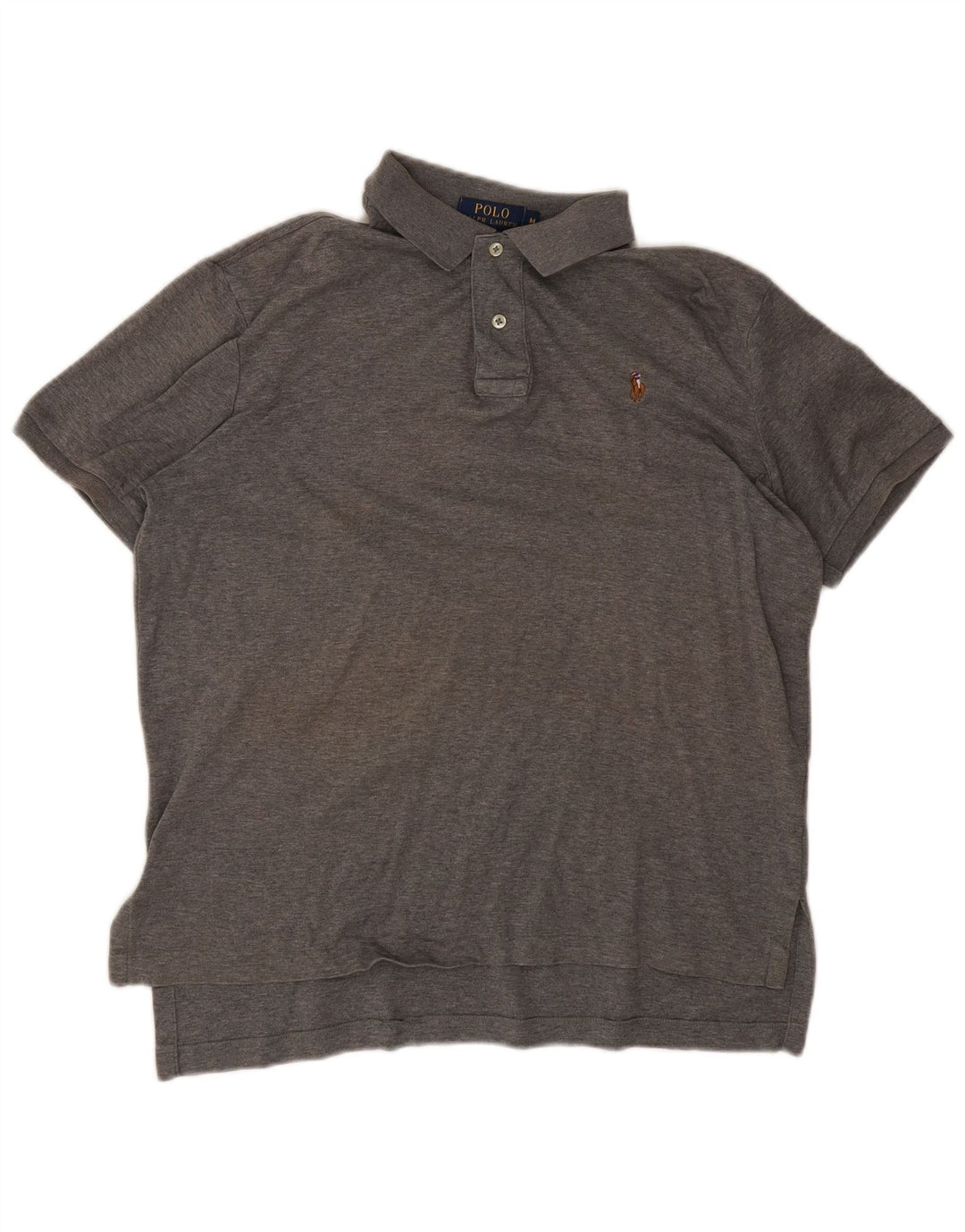 Camisa polo masculina Polo Ralph Lauren cinza médio