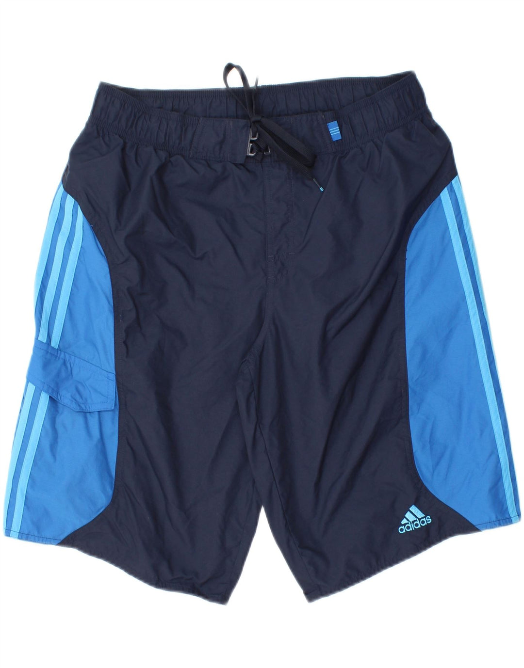 Shorts de natação masculino ADIDAS médio azul marinho Colourblock poliamida