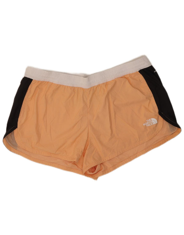 The North Face Womens Swimming Shorts UK 20 2XL Orange Colourblock