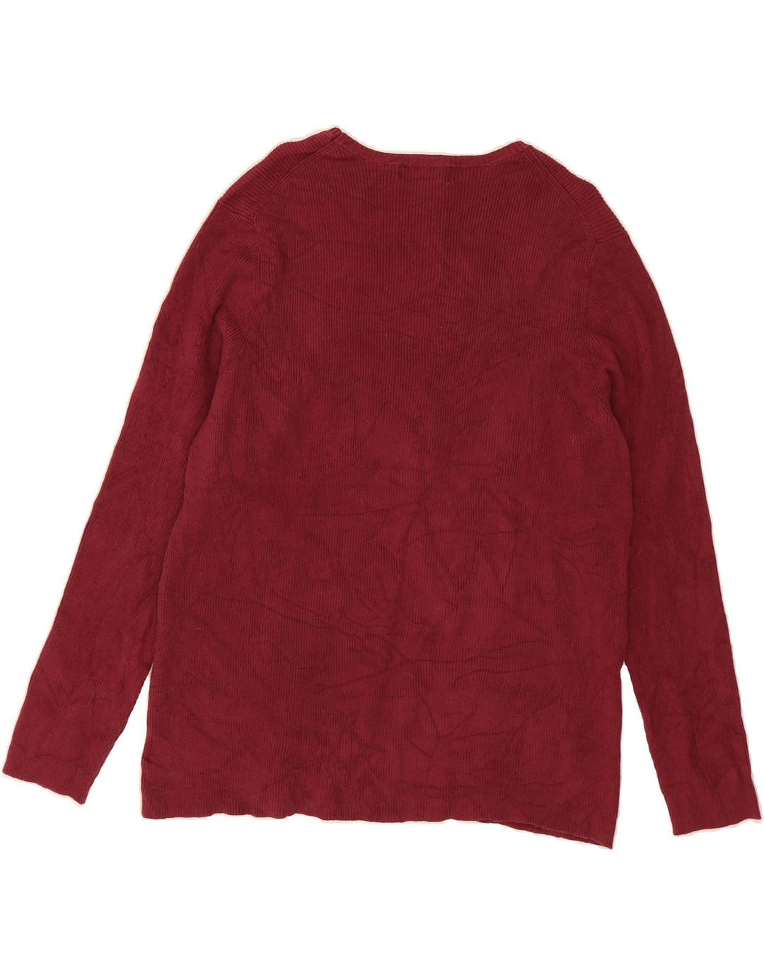 EDDIE BAUER Mens Crew Neck Jumper Sweater 2XL Burgundy Cotton Vintage Eddie Bauer and Second-Hand Eddie Bauer from Messina Hembry 