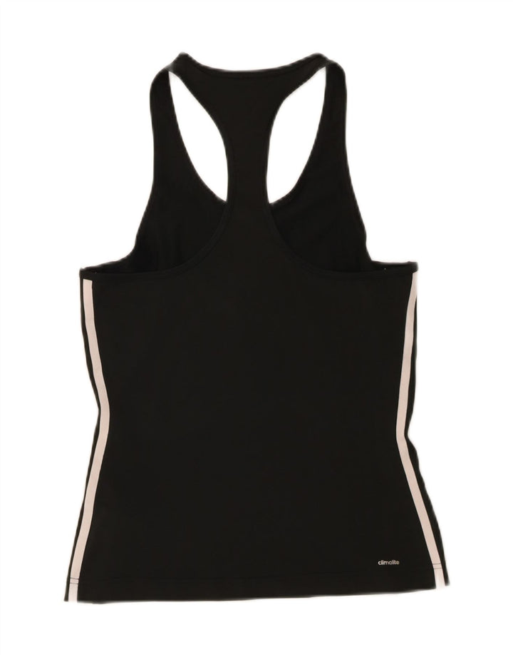 Adidas Womens Climalite Vest Top UK 8/10 Pequeno Poliéster Preto