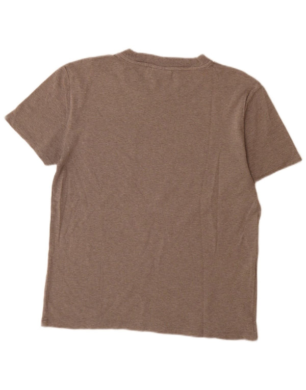 Camiseta masculina Calvin Klein marrom médio