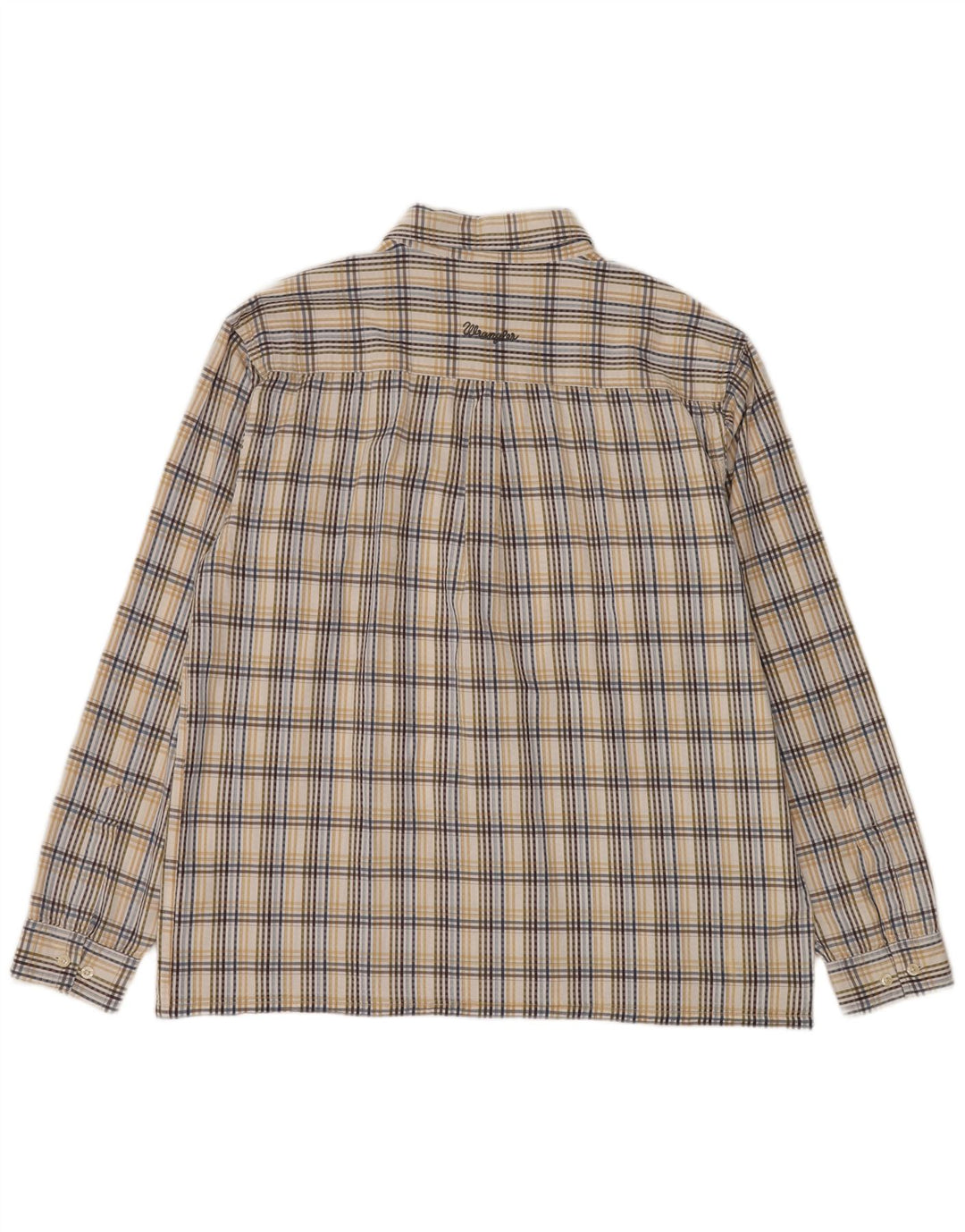 Camisa masculina Wrangler XL algodão xadrez multicolorido