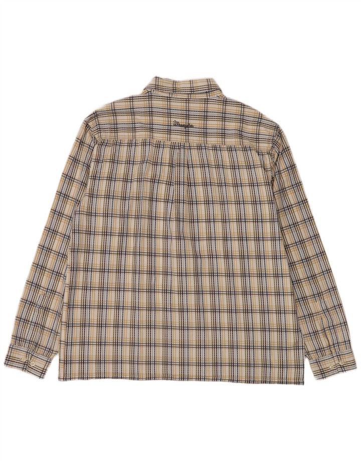 Camisa masculina Wrangler XL algodão xadrez multicolorido