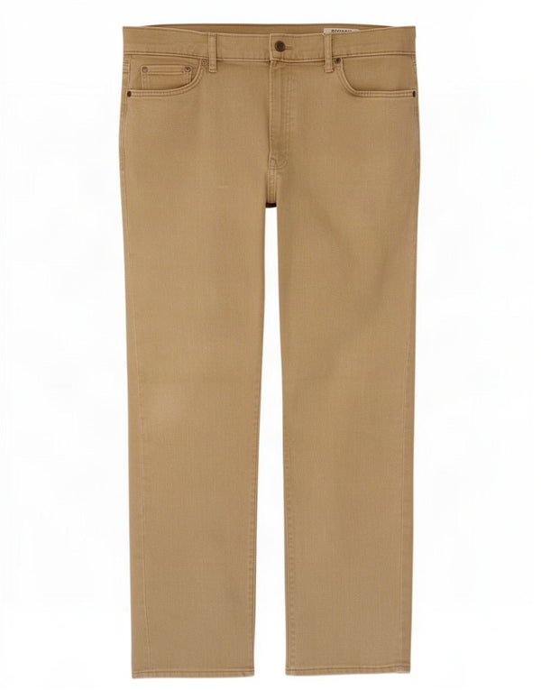 Jeans retos masculinos Marks & Spencer W38 L31 algodão bege