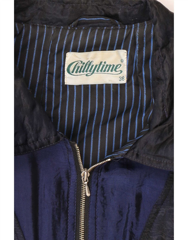 Jaqueta corta-vento feminina Chillytime UK 38 Azul marinho médio Colourblock