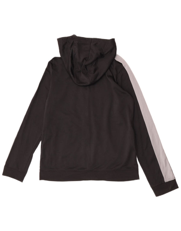 Suéter Under Armour Boys Zip com capuz 13-14 anos XL preto colorblock