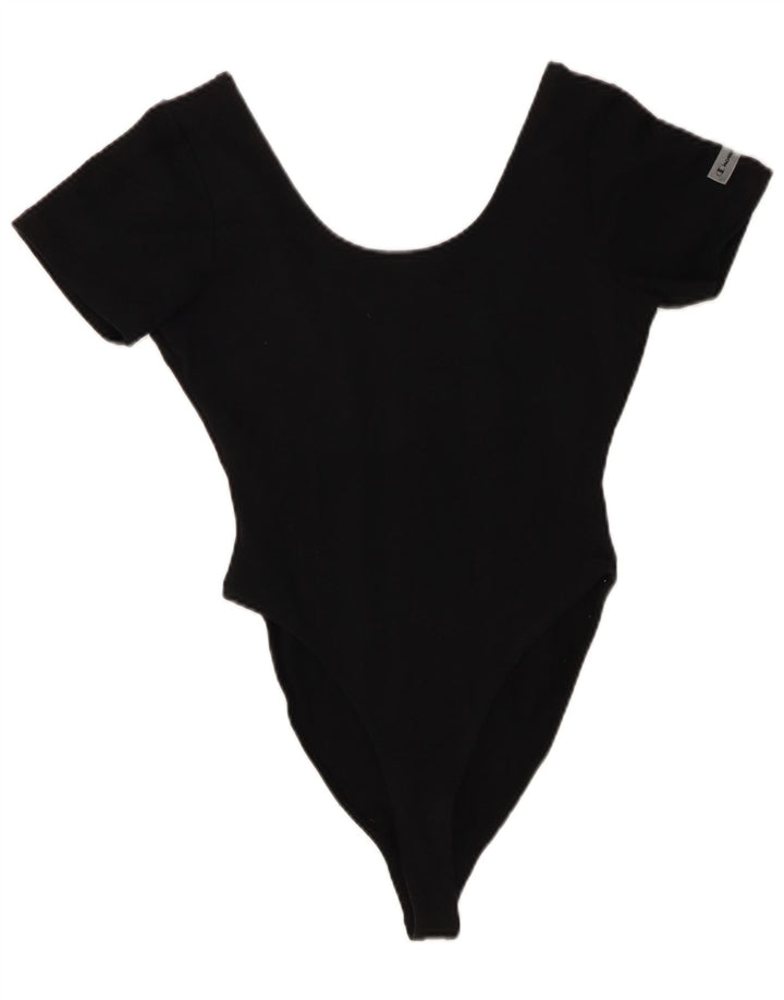 Body feminino Champion UK 14 grande algodão preto