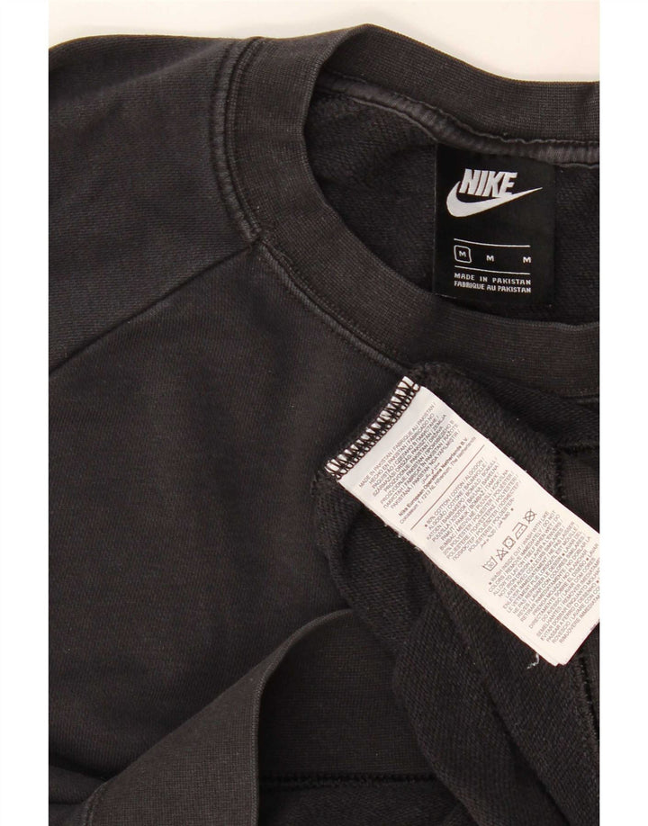 Nike masculino moletom jumper médio algodão preto